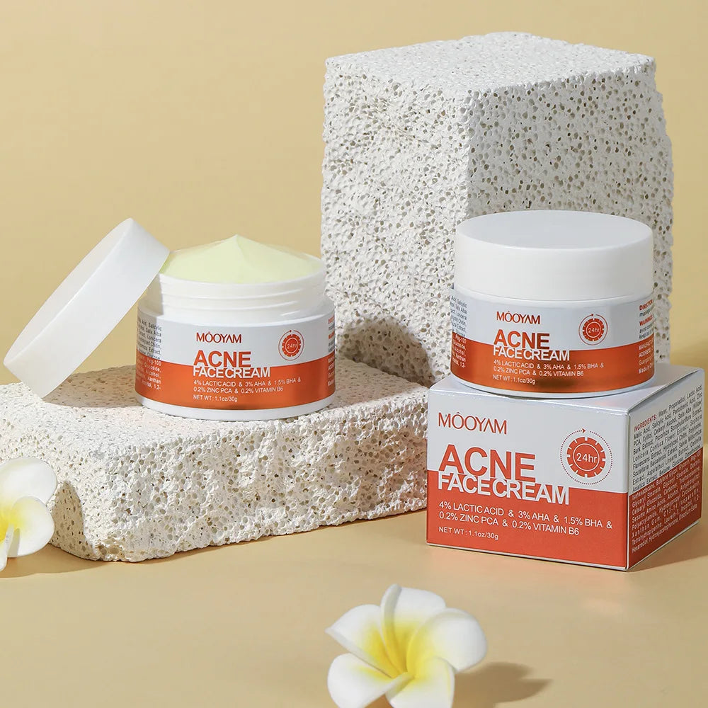 Kazven Clear Skin, 50ml anti-acne cream, with box and decorative flower