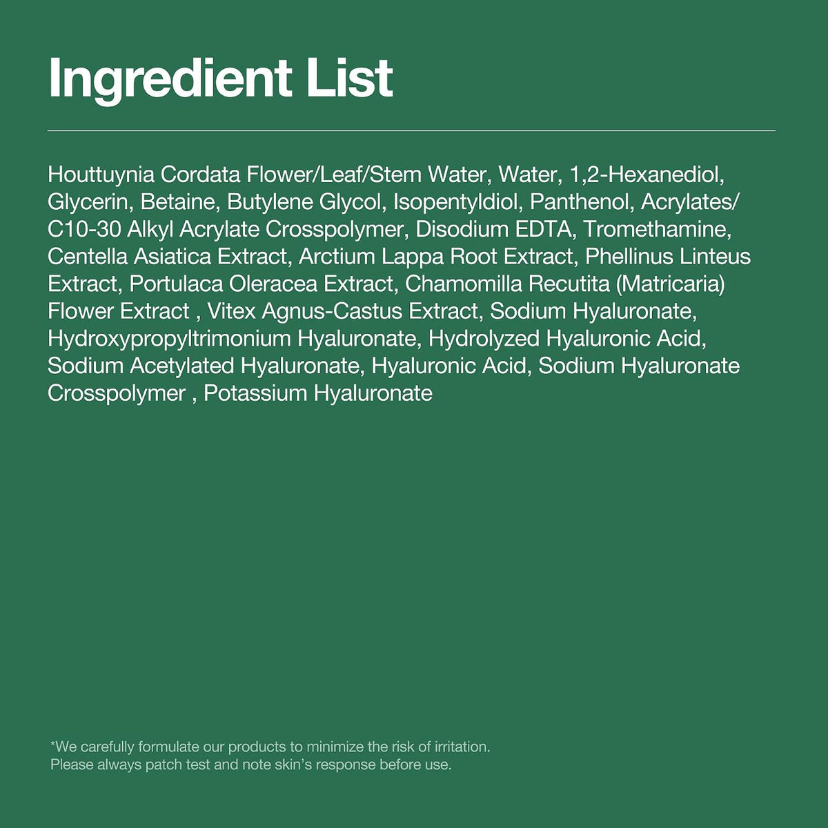 External Calmer™ – Heartleaf Soothing Toner for Redness & Barrier Support